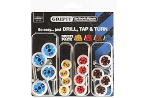 Gripit Mixed Heavy Duty Plasterboard Fixings Kit – Pack of 16 – Suitable for Drywall and Stud Walls – Supports Up to 113kg – Ideal for TV Brackets & Shelves – Easy Install – UK Designed