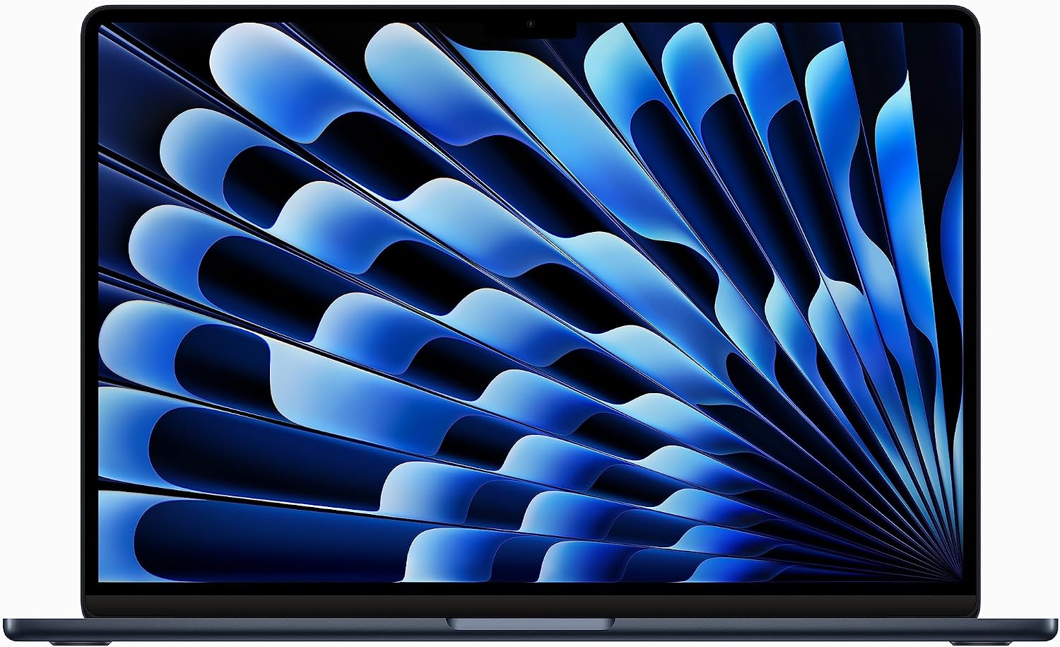 Apple 2023 MacBook Air (de 15 polegadas, Processador M2 da Apple com CPU 8‑Core e GPU 10‑Core, 8GB Memória unificada, 256 GB) - Azul-Nocturno