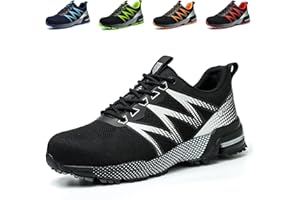 Nasogetch Chaussures de Sécurité Hommes Femme Basket de Securite Légère Confortable Chaussures de Travail Respirantes avec Embout en Acier