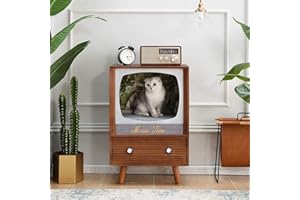 Cherry Tree Furniture MIHOS Meow Time Wooden Vintage TV-Style Cat Condo