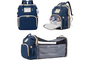 AZOOKEN Baby Changing Bag Backpack,Multifunction Baby Bags Mummy Shoulder Bag for Travel Shopping Camping with Bed Unisex for Moms & Dads