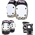 Six Pack Combo Pad Protection Kit including Knee Pads, Elbow Pads and Wrist Guards from 187 Killer Pads and Moxi Skates - Child to Adult Sizes (Leopard, L/XL)