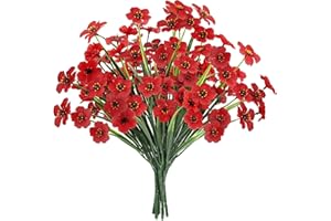 N&T NIETING Fiori artificiali, balcone, fiori artificiali, come veri, 6 mazzi di piante da balcone, resistente ai raggi UV, resistente alle intemperie, decorazione per la casa, il giardino, il balcone