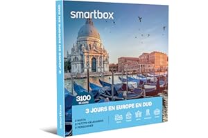 Smartbox - Coffret Cadeau Le Meilleur de l'europe Lors de 2 ou 3 Jours en Duo - Idée Cadeau Voyage