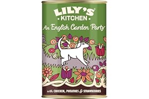 Lily's Kitchen Preparata con ingredienti naturali Scatoletta di cibo umido per cani adulti Party in Giardino 6 x 400g