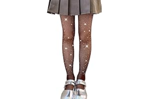 LOLANTA 2-pak dziewczęce rajstopy kabaretki, błyszczące rajstopy ze strasem dla dzieci, legginsy do tańca