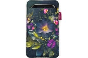 Arco Design bertoni Felt and Fabric Mobile Phone Case for Smartphones e.g. iPhone 15/14/14 Pro Max/13/13 Pro/12/11, Galaxy S23/S22+/S21+/S20, Redmi, Pixel 7/6 - Women's Mobile Phone Sock Colourful