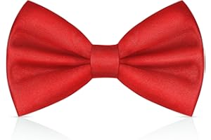 URAQT Pajaritas Hombre, Pajarita Niño de Color Solido Clásico Ajustable, Bow Tie Elegante con Gancho con Nudo, Accesorios Ropa Hombre para Business Fiesta Bodas Oficina Regalo de Hombre