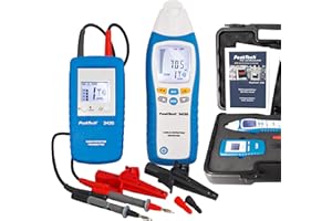 PeakTech 3435 - Localizador de Línea con Transmisor, Receptor para Cortocircuitos, Fusibles, Tuberías Metálicas, Voltímetros, Buscadores de Línea en Paredes, Techos, Pisos, Recepción de Hasta 2 Metros