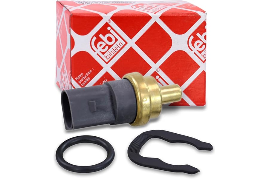 febi bilstein 29318 Coolant Temperature Sensor with seal and retaining spring, pack of one