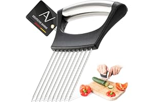 AVANA Coupe-oignons en acier inoxydable.