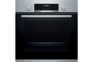 Bosch Series 6, Built-in Oven with Steam Function, 60 x 60 cm, Stainless Steel, 3D Hotair, Perfect Baking Every Time, HIJ557YS3M