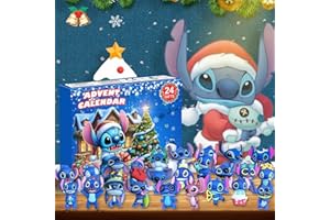 SERENESAGE Christmas Advent Calendar 2024, 24 Days of Christmas Countdown Calendar with 24Pcs Cute Cartoon Toys Doll for Xmas Stocking Stuffer Gifts Idea