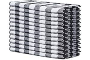 SweetNeedle Servilletas De Tela De Aguja Dulce para Cena, Servilletas De Algodón, Servilletas De Lino, Servilletas De Cuadros De Guingham, Dobladillos con Esquinas Ingletadas,12, 50 X 50 Cm