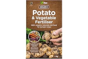 SUPERGIFT.COM 1kg Organic Potato & Vegetable Fertiliser - A Carefully Balanced Organic Fertiliser for Optimal Tubers Growth -Sustainably Boosts Potato Harvest