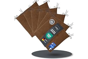 ‎LILENO HOME LILENO HOME 6er Set Stuhlkissen Braun (40x40x4,5 cm) - Sitzkissen für Gartenstuhl, Küche oder Esszimmerstuhl - Bequeme UV-beständige Indoor u. Outdoor Stuhlauflage als Stuhl Kissen