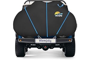 Wemjaly Funda Bicicleta Exterior Impermeable para el Transporte de 2 Bicicletas, 900D Heavy Duty Funda para Bicicleta Revestimiento PU, con Cordón Elástico de 6M y Bolsa de Almacenamiento