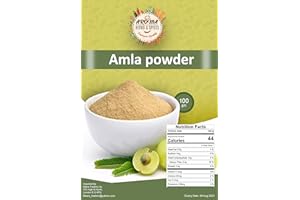 AROMA HERBS & SPICES SUPREME QUALITY AMLA POWDER | (Gooseberry Powder) | 100GM | 100% Pure & Natural | Premium Quality | All Natural | No Color | Gluten Friendly | Vegan | Non-GMO |