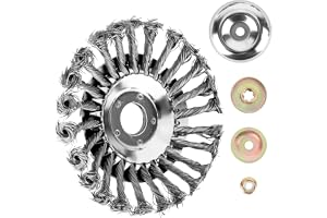YHNDECO Ogräsborste, 25,4 mm friskärare, friklippare Motorsense trådborste rund stålborste