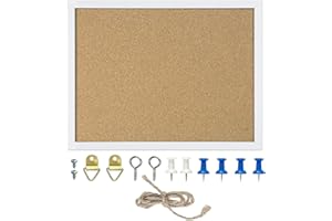 LEMONSTONE Tableau d'affichage en liège 20 x 30 x 1,5 cm avec cadre en bois, tableau en liège, tableau d'affichage, tableau d'affichage, tableau d'affichage, tableau d'affichage, tableau en liège, petit tableau