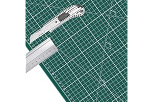 VICIEN Professional Cutting Mat XXL 100 x 200 cm Green with Altera Professional Metal Cutter 18 mm with Slider Including 1 Blade and 100 cm Altera Aluminium Ruler