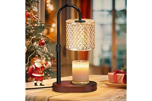 WUEAOA Candle Warmer Lamp, Timer and Dimmer, Adjustable Height Electric Candle Warmer, 4-Level Brightness Control, Gift for Mom