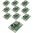 JZK 10 PCS Mini size MP1584EN DC-DC output voltage adjustable step-down module small, 3A DC to DC buck converter adjustable 24V to 12V 9V 5V 3V output power module