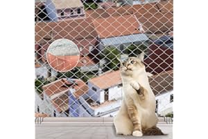 TELAOBAN Filet Chat Balcon, 10x3m Filet de Protection pour Oiseaux, Filet Oiseau Fil de Nylon, Filet de Balcon Protection sans Perçage, Filet Anti Pigeon, pour Balcon, Terrasse et Lucarnes, Portes