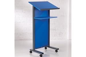 RED17 Blue Panel Front Lectern