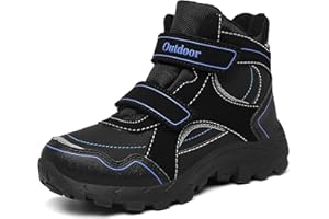 ZYLDK Kids Walking Hiking Boots Lightweigh Winter Warm Snow Non-Slip Outdoor Climbing Shoes