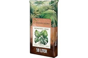 Green Home Monstera Erde 18L – Premium Substrat für Monstera, Aroiden & Tropische Zimmerpflanzen; optimale Drainage, Langzeitnährstoffversorgung & pH‑Balance. Für Umtopfen & Hydrokultur ideal!