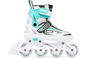 Raven - Rolki dla dziewczynek, chłopców, rolki dla dorosłych, dzieci – Rolki 2 w 1 z łyżwami – Regulowane