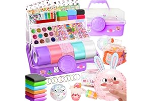YUMSUR Nano Tape Bubble Kit for Kids with Box, DIY Nano Tape Bubble Craft Kit,Nano Tape Kit for Making Bubbles,Nano Tape Water Ball Maker Clay Kit, Cute Stickers for Girl Boy Purple