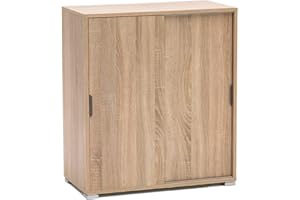 MeMi Me204RSN ante scorrevoli. Scarpiera.mobiletto . Gia' montato , Rovere Sonoma, 38x75x85 cm