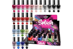 B4B Set de 24 Vernis à Ongles 24 Couleurs Différentes Modernes Bouteille 5 ml (Set B)