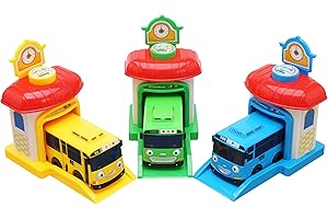 The Little Bus Tayo Shooting Car Bus and Staion Set Rogi Tayo Rani by Tayo the Little Bus
