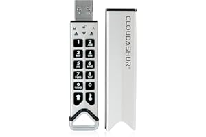 iStorage CloudAshur Hardware Security Module - Password Protected, Dust and Water Resistant, Portable, Military Grade Hardware Encryption - 5 Factor Authentication IS-EM-CA-256