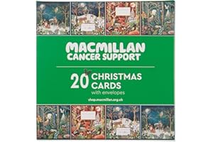 MACMILLAN CANCER SUPPORT Macmillan Festive Forests Charity Christmas Cards – Pack of 20 Luxury and Eco-Friendly Christmas Cards. Boxed Multipack of 4 Seasonal Christmas Designs. 127x127mm Card Size.