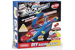 Toyokid Flexible Rennbahn Kinder, Geschenk Junge 3 4 5 6 7 8 Jahre Rennstrecke Auto Spielzeug ab 3-8 Jahre Junge Mädchen Rennstrecke Flexibel 4M Kinderspielzeug ab 3-8 Jahre Geburtstagsgeschenk Jungen