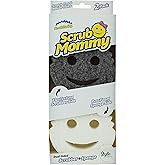 Scrub Daddy Scrub Mommy Eponge Vaisselle - Eponge Reutilisable Lavable Cuisine et Salle de Bain, Accessoire Maison, Flextextu