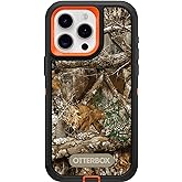 OtterBox iPhone 15 Pro MAX (Yalnızca) Defender Serisi Kılıf - REALTREE EDGE (Parlak Turuncu/Siyah/RT Kenar), sağlam ve dayanı