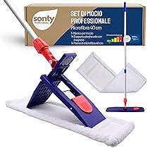Panni di pulizia in microfibra, confezione da 6, 18 pollici, riutilizzabili e lavabili, cuscinetti di ricambio per Bona Spray Mop, blu | Leroy Merlin