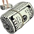 Glixoft 100 Dollar Bill Rug Soft Money Carpet of a Roll Dollar Carpet Non-slip Large Bedside Money Rugs for Bedroom Living Room