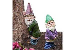 KUBDPQOR 2 Stück gartenzwerge für außen, Gartenzwerge, lustige Geschenke, Gartenzwerg Ornament, Pinkelnde Gartenzwerg Deko für die Dekoration von Innen und Außenobjekten im Garten