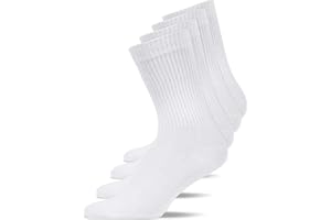Snocks Lot de 4 Chaussettes de Sport Homme et Femme (Mixte) - Chaussettes Sport en Coton: Confortable et Agrèable á Porter - Chaussettes de Sport Homme et Chaussette Sport Femme