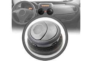 MKAREPART Grille de ventilation centrale sur bouche, diffuseur d'air central compatible avec Nemo, Bipper, Fiorino, Qubo 8265JJ, 735460869 (central droit ou gauche)