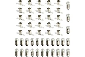 InputMakers - 25 portalampada e10 + 25 lampadine e10 da 3,8 V 0,3 A. Circuiti Elettrici, Kit Circuito Elettrico Scuola Media, Kit Elettrico Scolastico, Circuito Elettrico, Kit Elettronica Bambini.