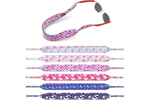 HIFOT 6 Stück Kinder Brillenband schwimmfähig,Neoprene Schwimmende Brillenbänder,Sonnenbrillen Band Brillen Kordel Halter für Schwimmsport, Sonnenbrillen Lesebrillen und Brillenbefestigungsbänder