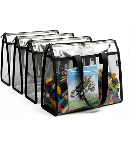 LEAFOREST Grand Sac Plage Maille Fermeture Éclair - Léger, XXL Pour Jouets Piscine, Sable, Serviettes - Pratique Et Respirant