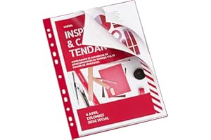 Viquel - Carpetas perforadas para carpeta A4, color rojo